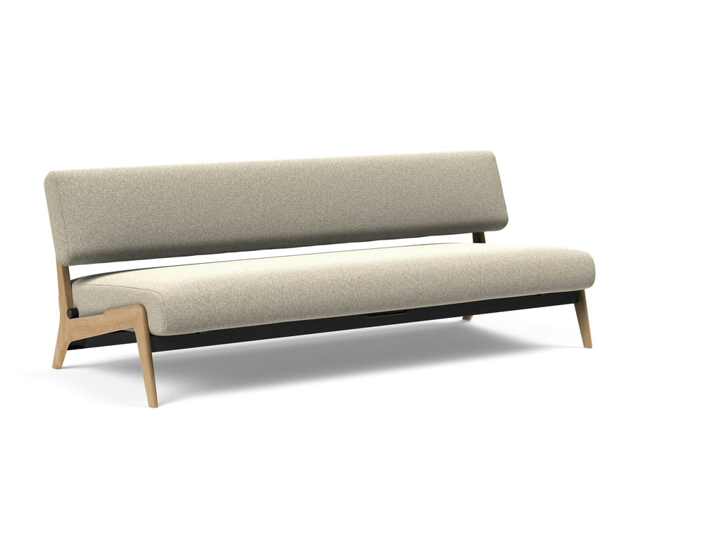 Nolis - Canapé convertible 2 places tissu beige - Vue supplémentaire 1