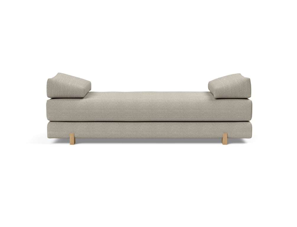 Sigmund - Canapé convertible 3 places tissu beige - Vue supplémentaire 1