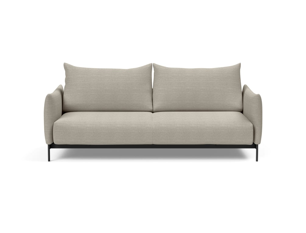 Malloy - Canapé convertible 3 places tissu beige - Vue supplémentaire 1