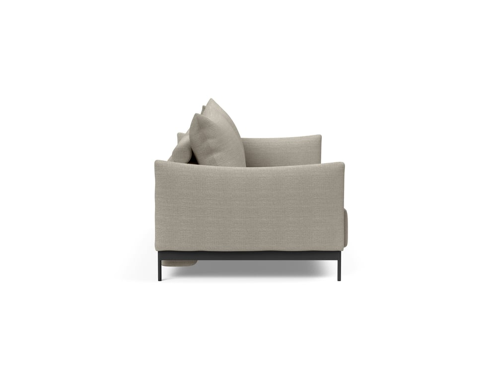 Malloy - Canapé convertible 3 places tissu beige - Vue supplémentaire 2