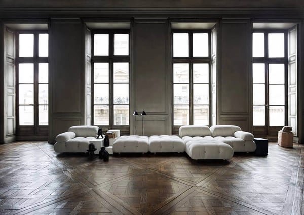 Magnolia - Canapé 3 places tissu beige