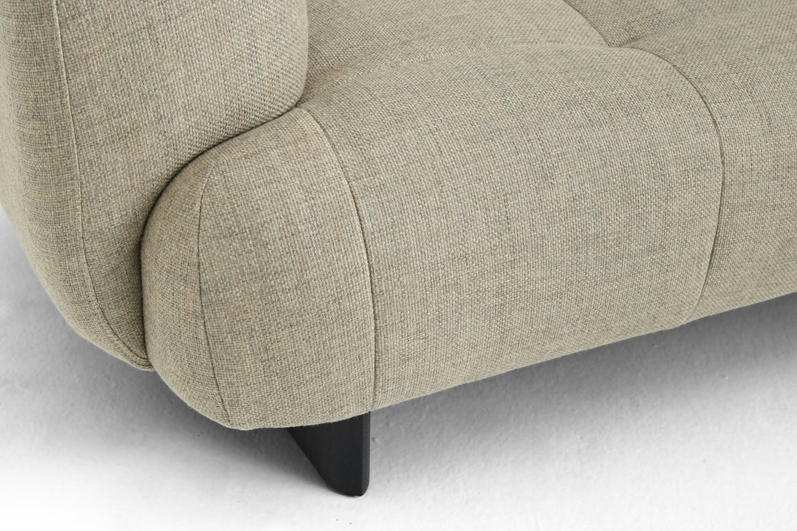 Quilton Lift - Canapé 2 places tissu noir - Vue supplémentaire 1
