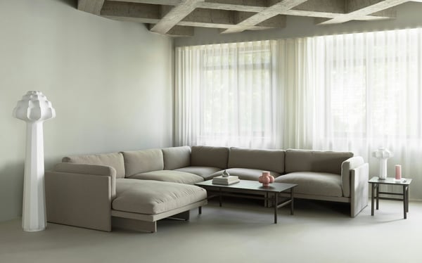 Softy Canapé modulaire 4 places avec chaise longue, droite