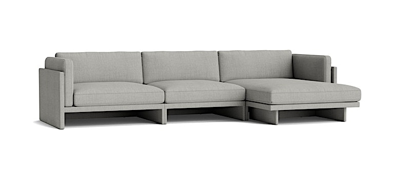 Softy - Canapé d'angle modulable 4 places tissu beige - Vue supplémentaire 1
