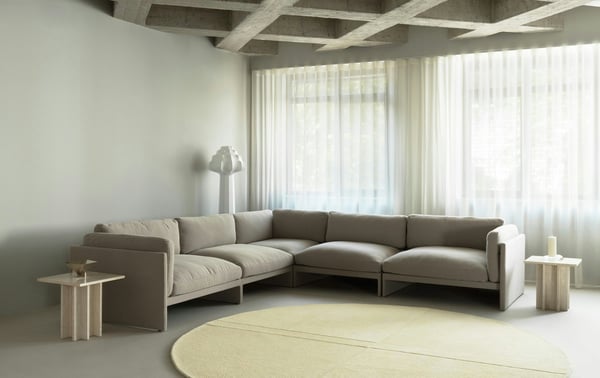 Softy canapé d'angle modulaire 6 places
