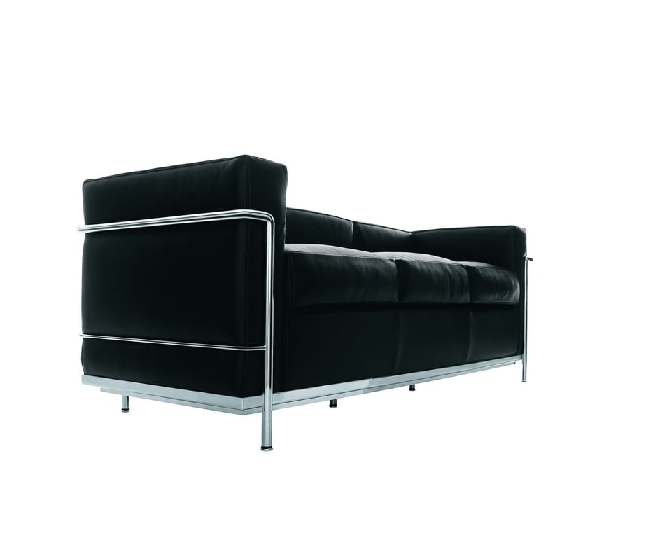 LC2 Grand Confort - Canapé 3 places cuir noir - Vue supplémentaire 1