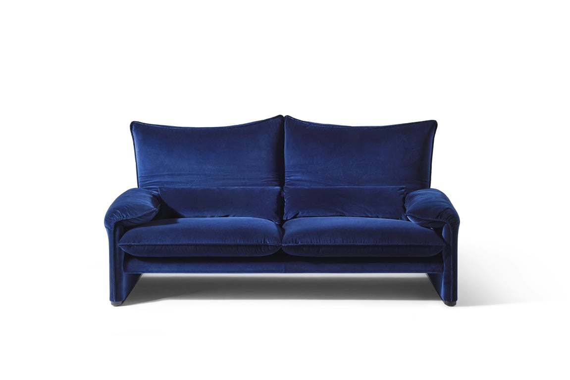 Maralunga 40 - Canapé 2 places tissu bleu - Vue supplémentaire 2