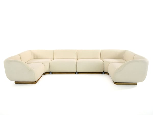 Miya - Canapé d'angle tissu personnalisable