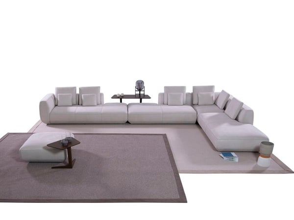 Natura - Canapé d'angle tissu personnalisable