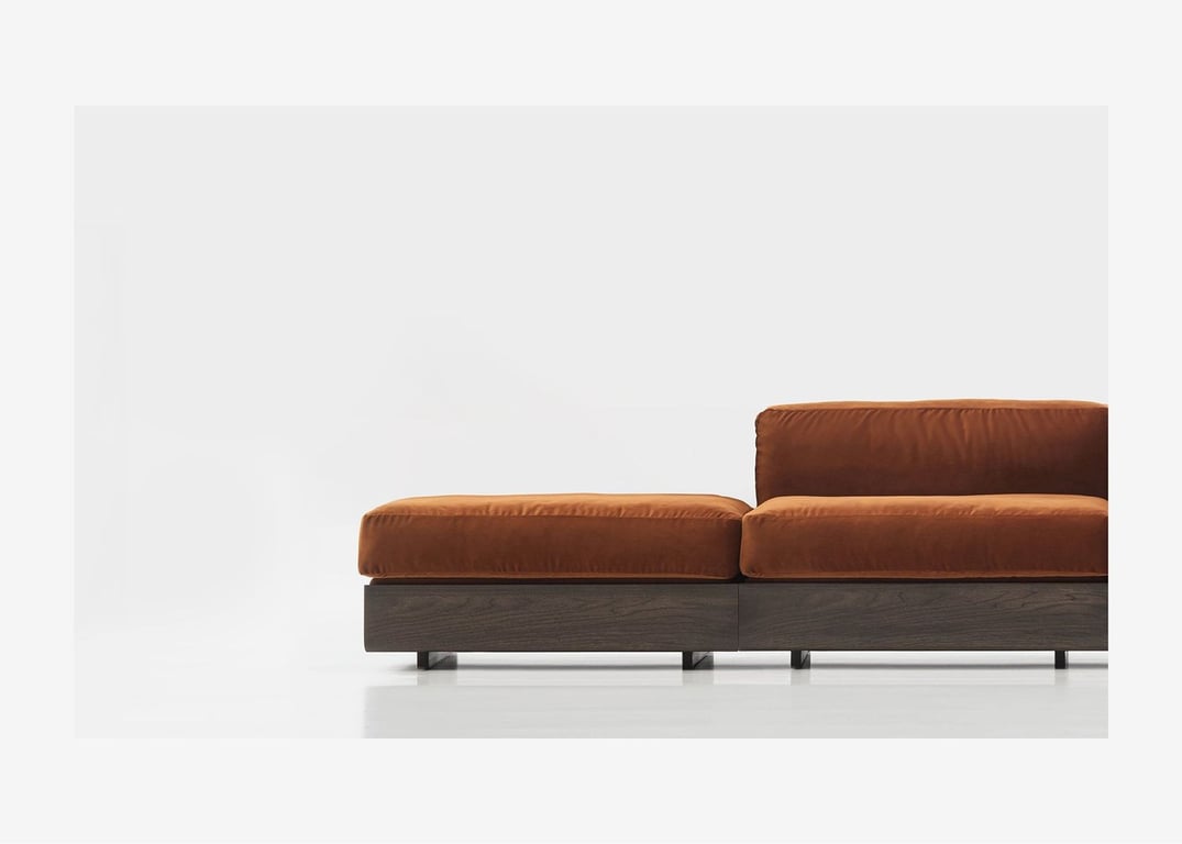 Life - Canapé modulable velours tissu personnalisable - Vue supplémentaire 1