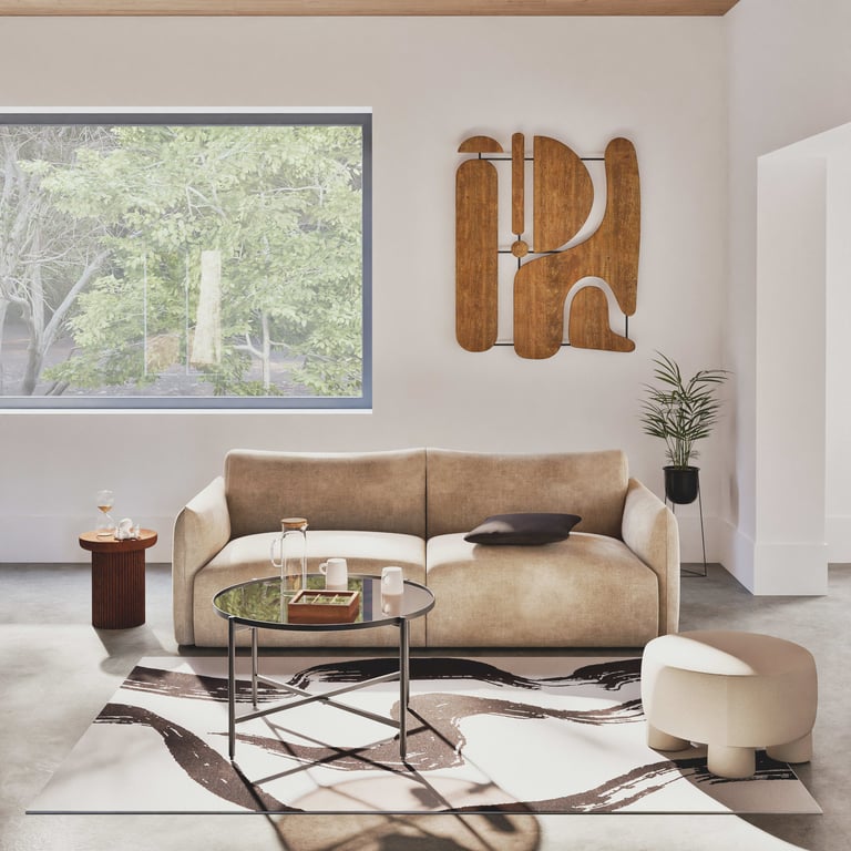 Produit similaire: Jada - Canapé 3/4 places en textile velouté beige clair