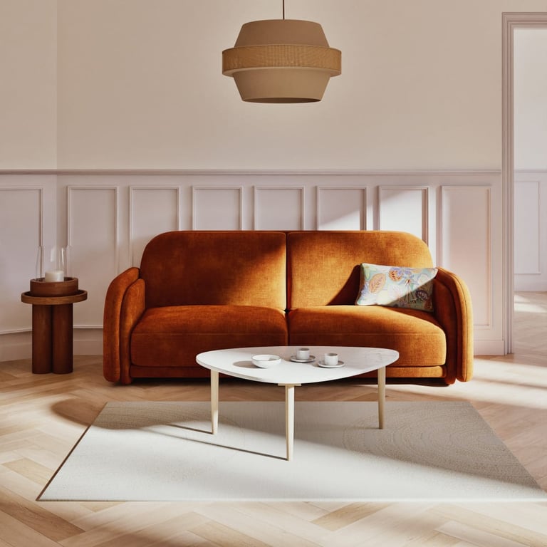 Produit similaire: Amelya - Canapé velours orange