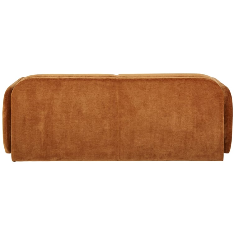 Amelya - Canapé velours orange - Vue supplémentaire 3