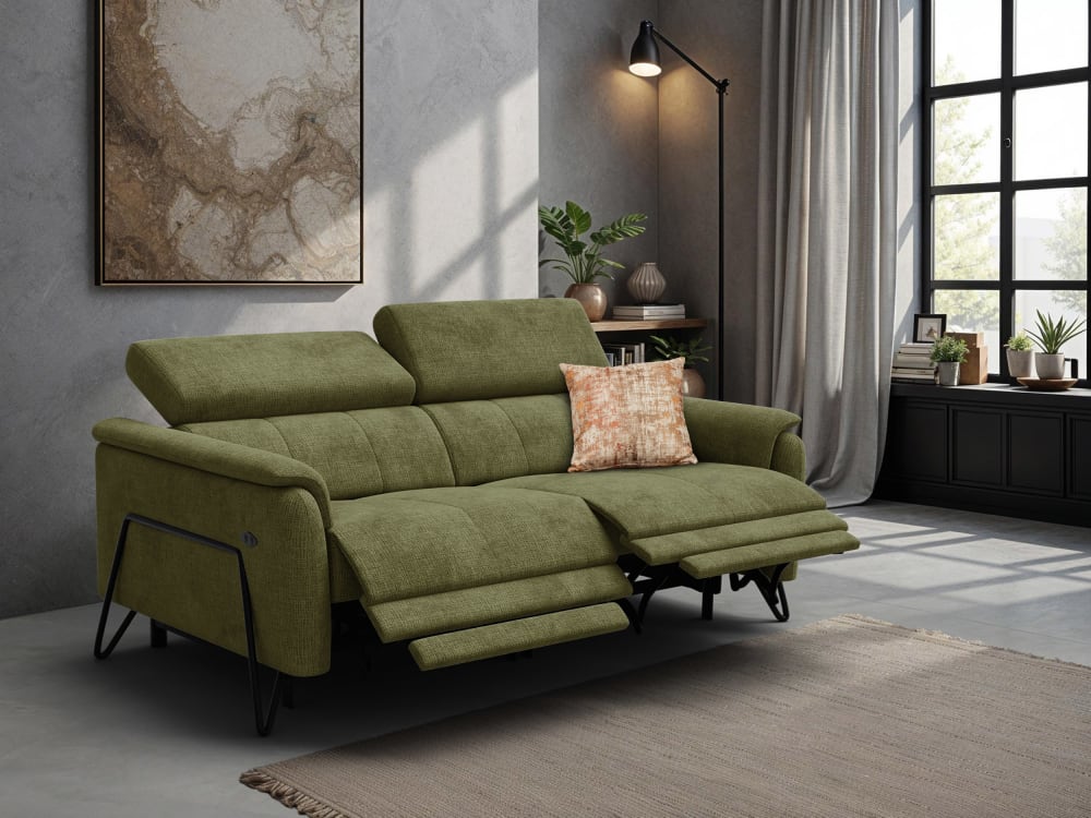 Produit similaire: Roden - Canapé 3 places avec 2 Relax, tissu olive
