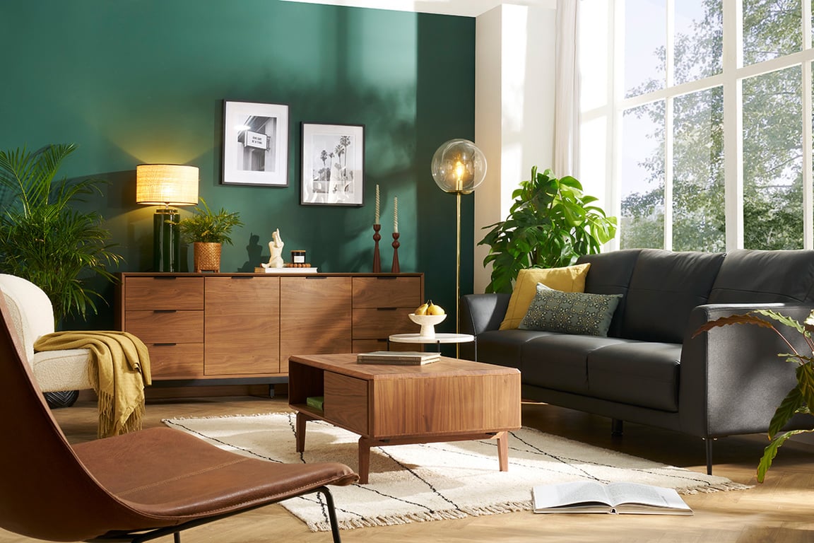 Produit similaire: JOPLIN - Canapé 3 places cuir noir et métal noir 