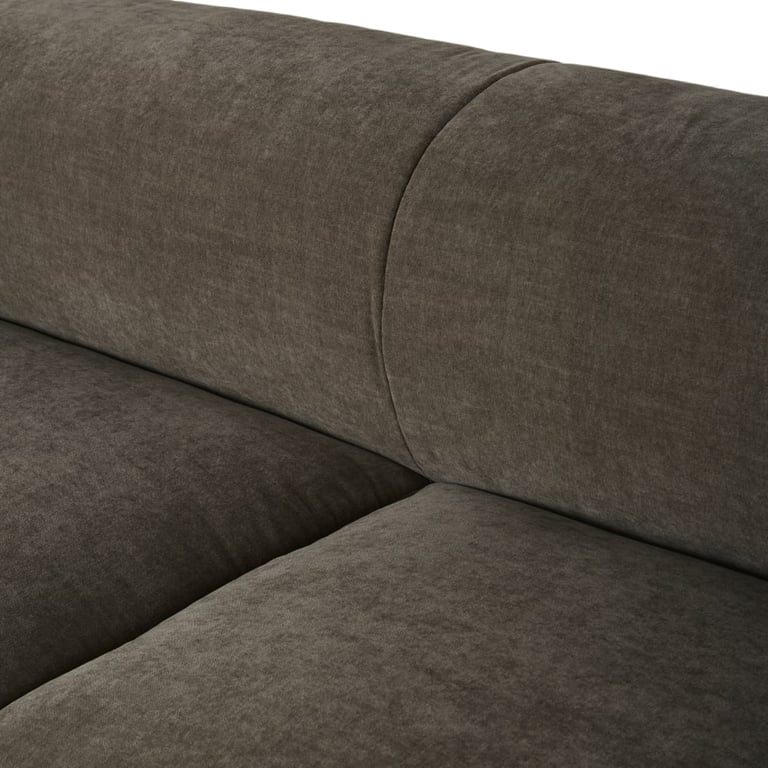 Jiggy - Canapé 3 places velours recyclé vert de gris - Vue supplémentaire 3