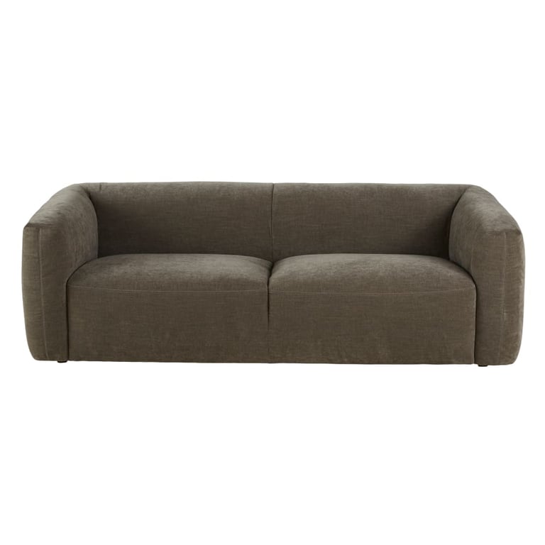 Jiggy - Canapé 3 places velours recyclé vert de gris - Vue supplémentaire 1