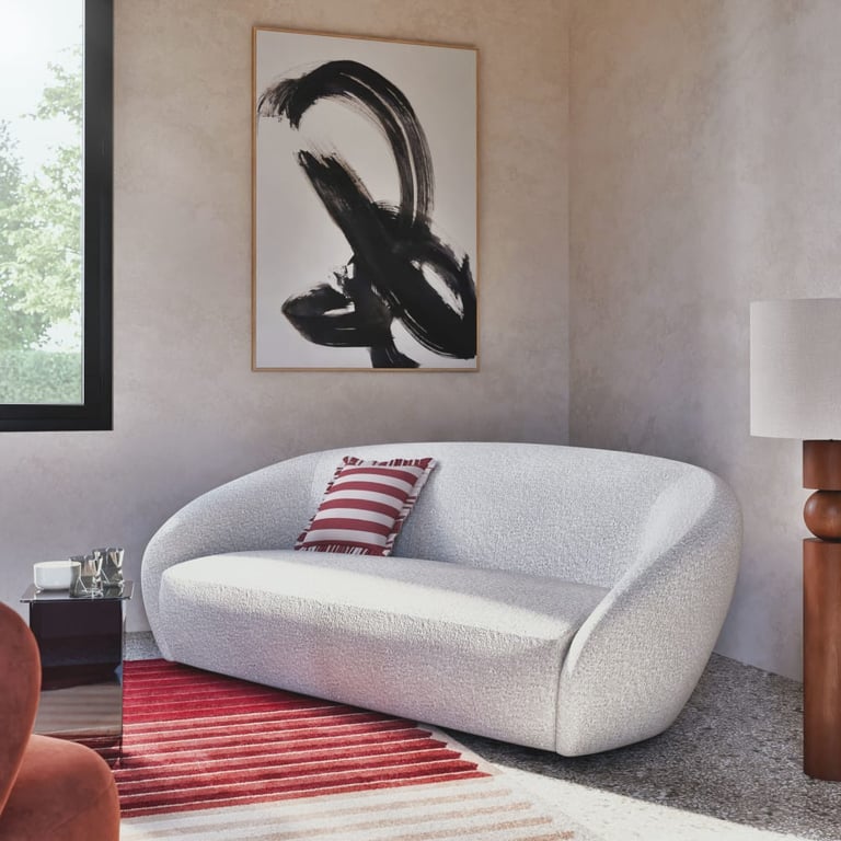 Produit similaire: Mallow - Canapé 3 places bouclettes écru