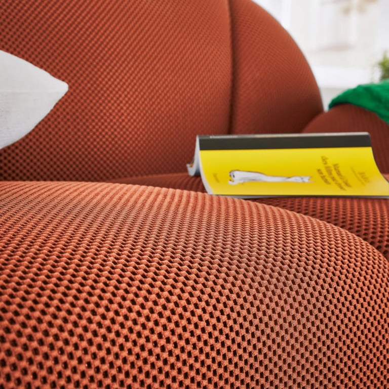 Canapé Play 3 places tissu rouille - Vue supplémentaire 2