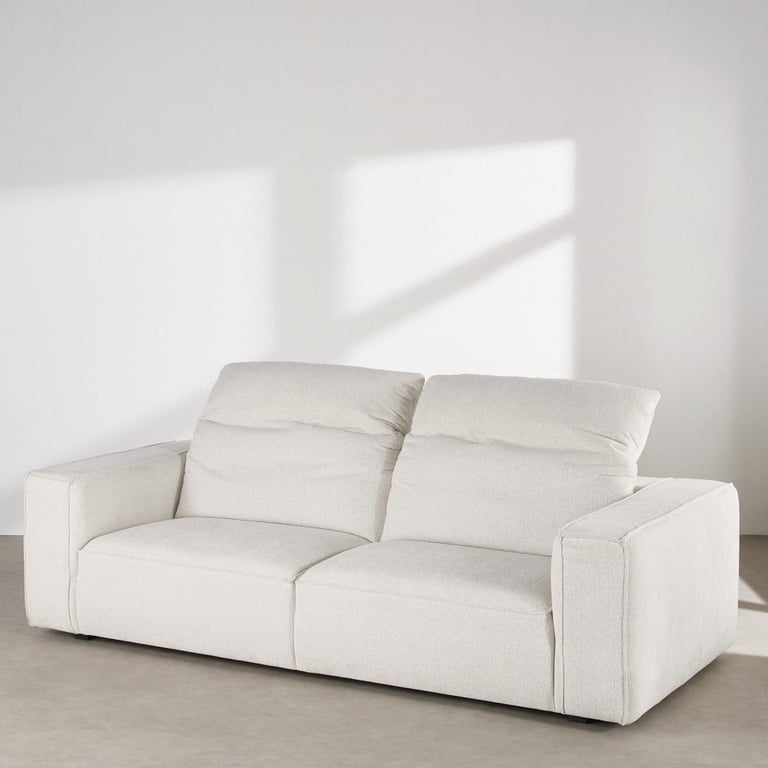 Barack - Canapé blanc tétières réglables - Vue supplémentaire 1