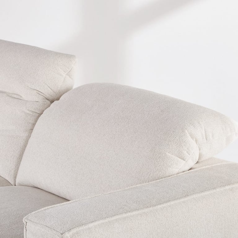 Barack - Canapé blanc tétières réglables - Vue supplémentaire 3