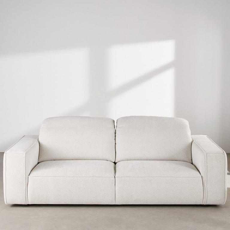 Barack - Canapé blanc tétières réglables - Vue supplémentaire 2