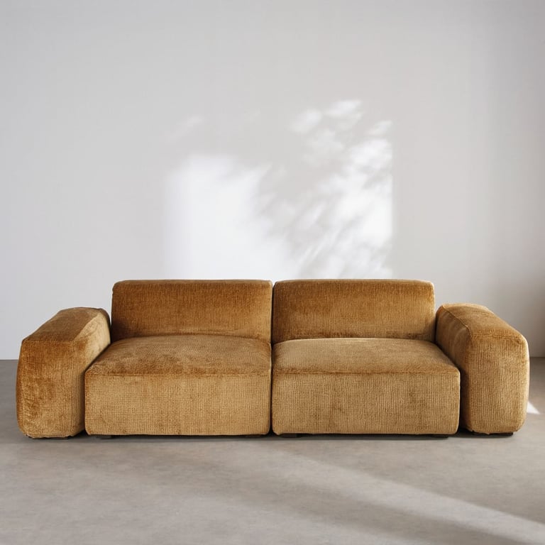 Apache - Canapé jaune moutarde - Vue supplémentaire 1