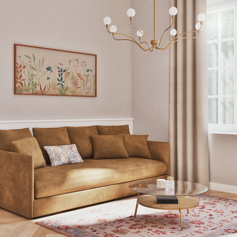 Produit similaire: Canapé Anvers 4 places tissu ocre