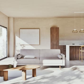 Canapé Livia 3 places velours côtelé beige convertible