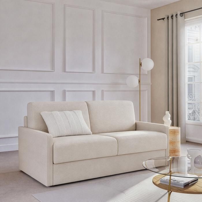 Produit similaire: Canapé convertible 3 places en velours côtelé L175 cm - 175 cm X 100 cm X 87 cm - BL/000 - Ecru