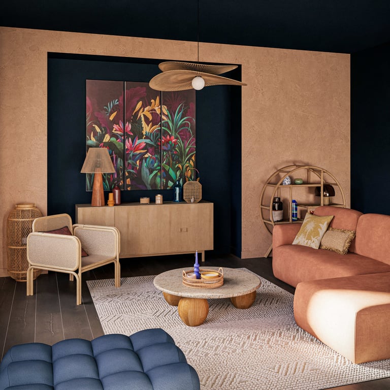 Produit similaire: Canapé Bump convertible 4 places tissu orange