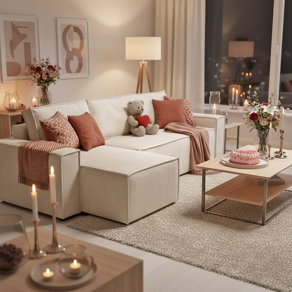 Canapé Elise convertible Beige
