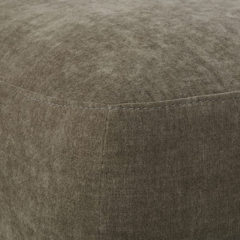 Jiggy - Canapé d'angle droit 4/5 places velours recyclé vert de gris - Vue supplémentaire 2