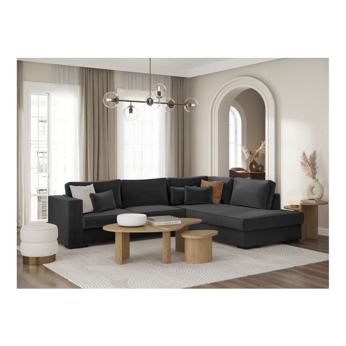 Produit similaire: Canapé Belami angle 6 places velours côtelé gris
