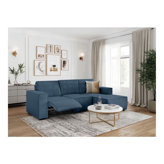 Produit similaire: Canapé Charline - relaxation électrique 3 places en velours côtelé Bleu