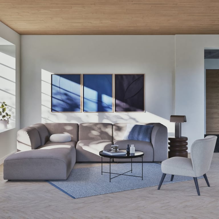 Produit similaire: Buddy - Canapé d'angle droit 4/5 places beige