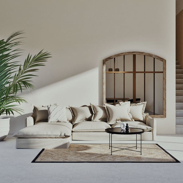 Canapé Barcelone - convertible Beige
