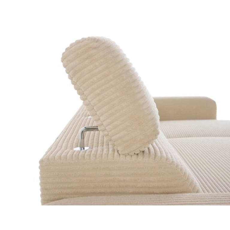 Canapé Ceylan - convertible velours côtelé Beige - Vue supplémentaire 3