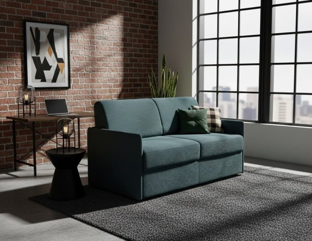 Produit similaire: Canapé Colosse 3 places velours côtelé azur