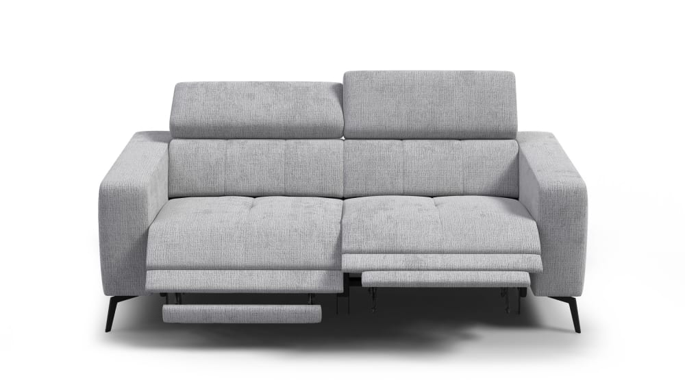 Morello - Canapé relax 3 places, gris clair - Vue supplémentaire 1