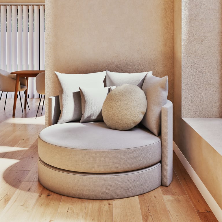Produit similaire: Dita - Canapé rond 2 places gris