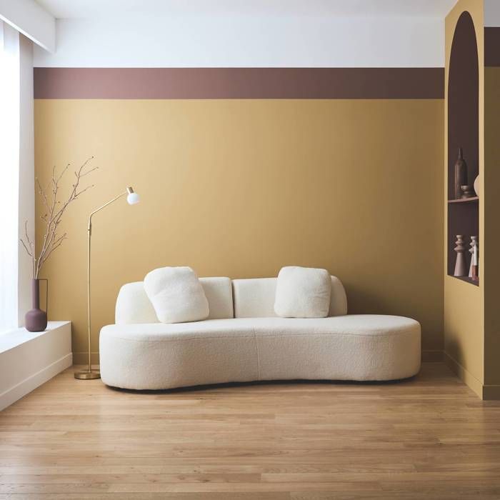 Produit similaire: Canapé Virgule WAVE 3 places tissu bouclette blanc