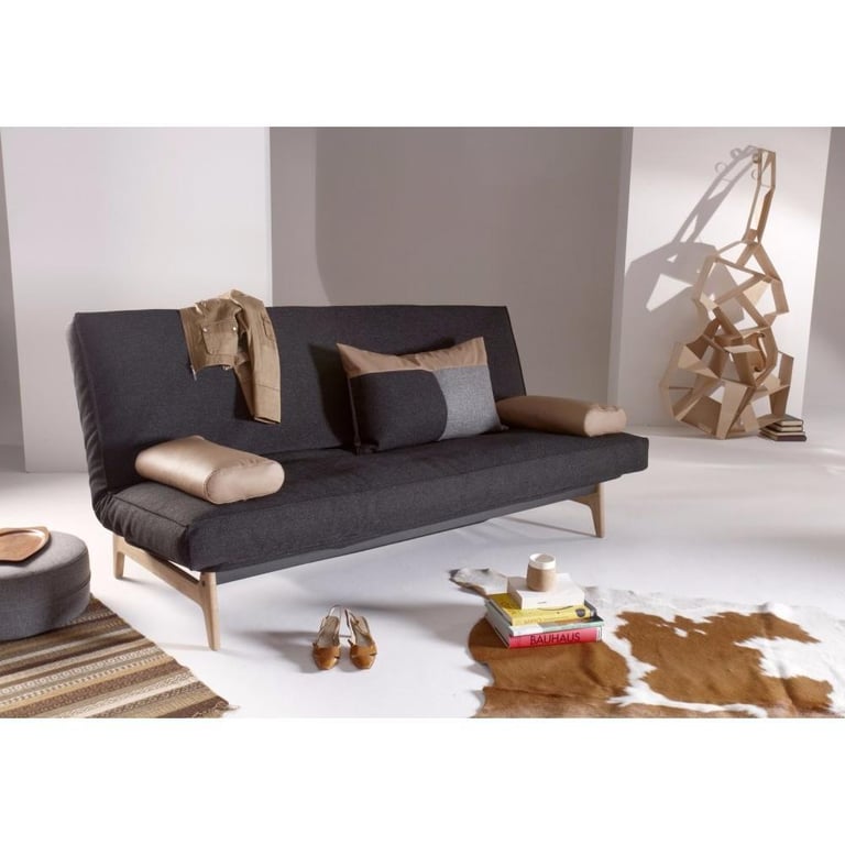 Produit similaire: INNOVATION LIVING Canapé convertible design ASLAK lit 140*200 cmCapitonné tissu Flashtex Dark Grey