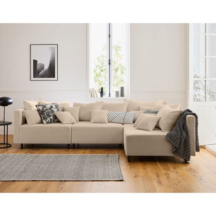 Produit similaire: Edinburg - module d'assise sans accoudoirs - en velours côtelé - Beige