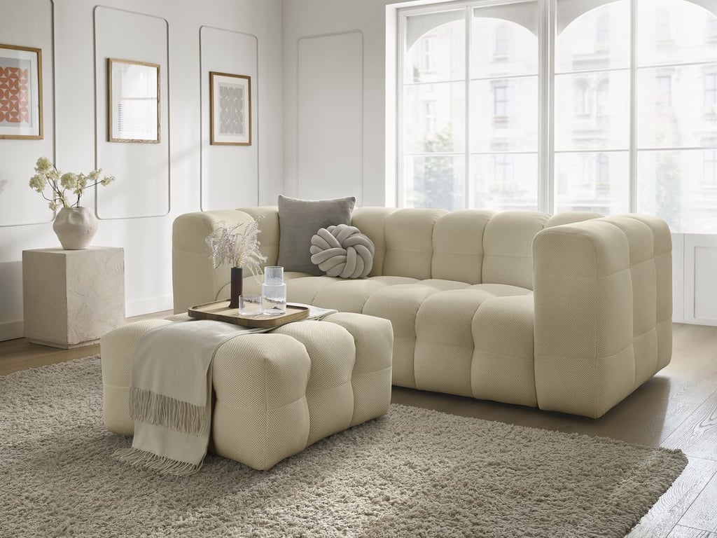 Produit similaire: Cloud canapé droit fixe 3 places tissu mesh beige