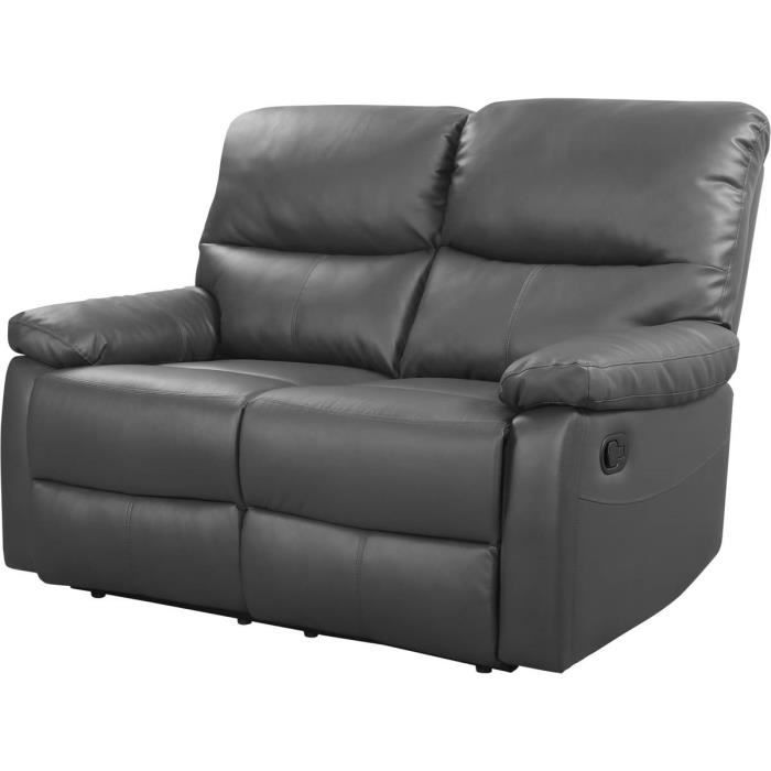 Produit similaire: Canapé relax - HABITAT ET JARDIN - Lincoln - 2 places - Gris