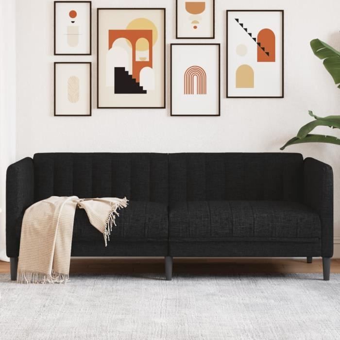 Produit similaire: Canapé salon séjour | Canapé à 2 places | noir tissu 176x76,5x74,5 cm