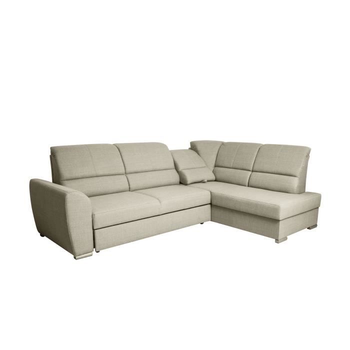 Produit similaire: Canapé d'angle en lit en tissu avec coffre 4-5 places - ERICK II - Beige (Ottawa 08, Droite)