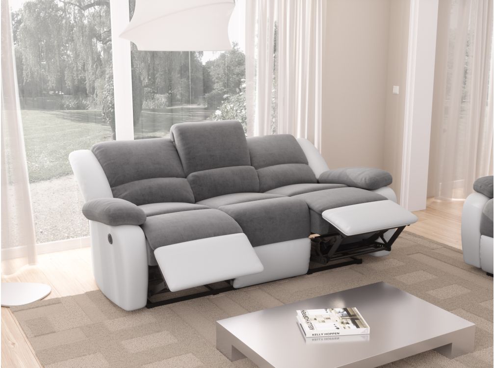 Produit similaire: RELAXXO - Ensemble canapé relax électrique LEO 3 places + fauteuil releveur en microfibre et simili