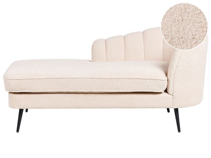Produit similaire: Divan côté gauche en bouclé beige clair ALLIER